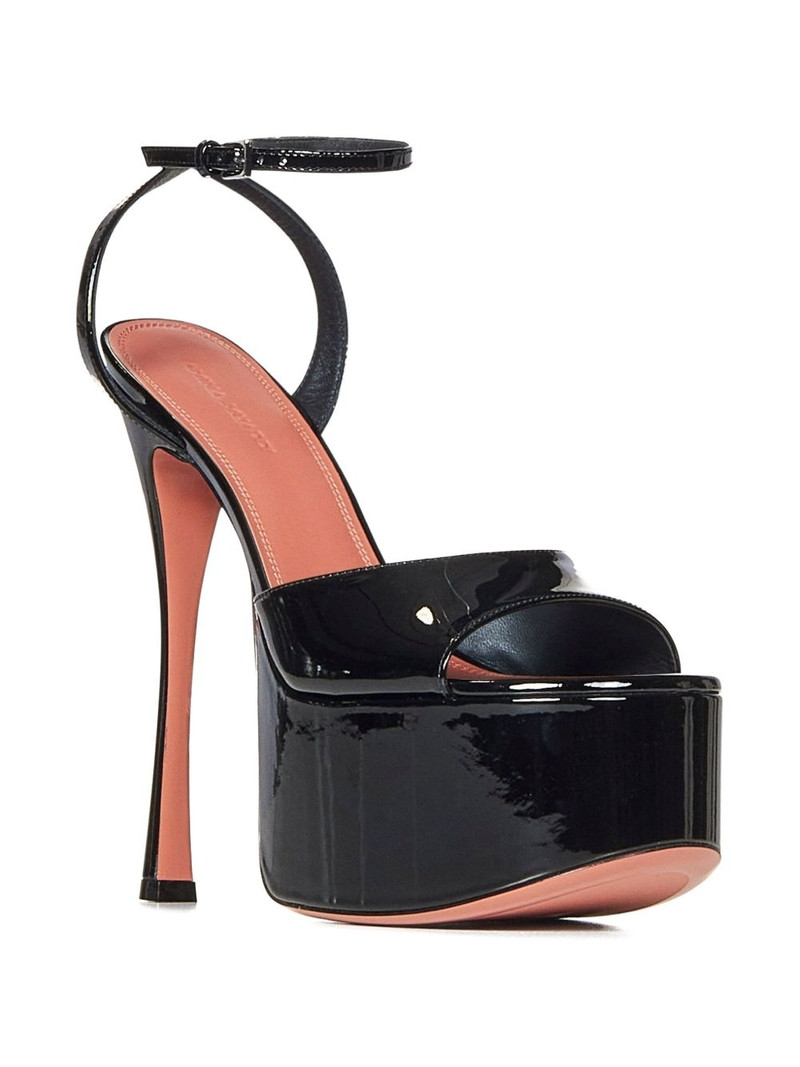 Amina Muaddi 155mm Aya platform heeled sandals outlook