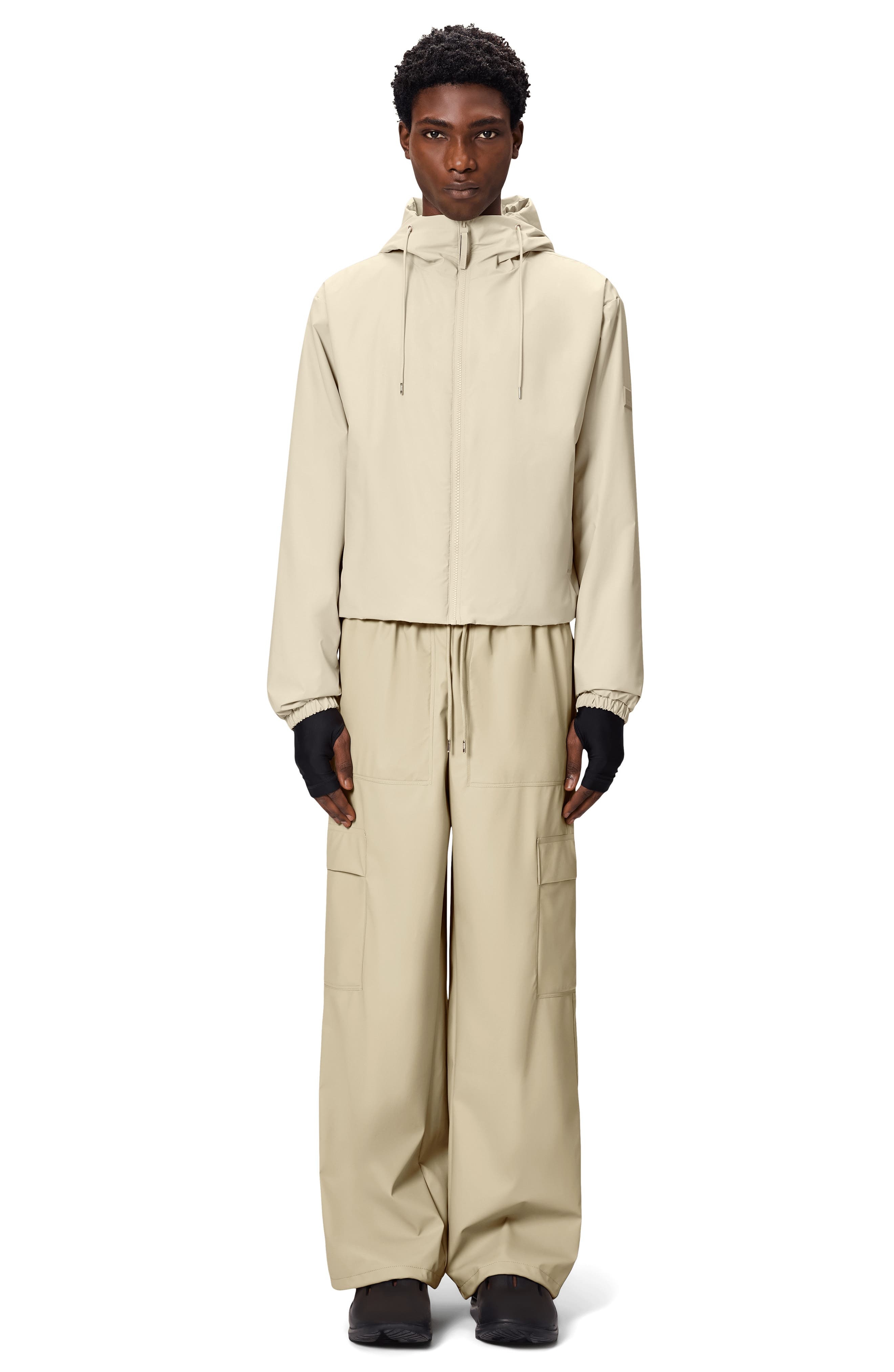 Rains Lohja Water Resistant Insulated Rain Jacket in Dune at Nordstrom - 7