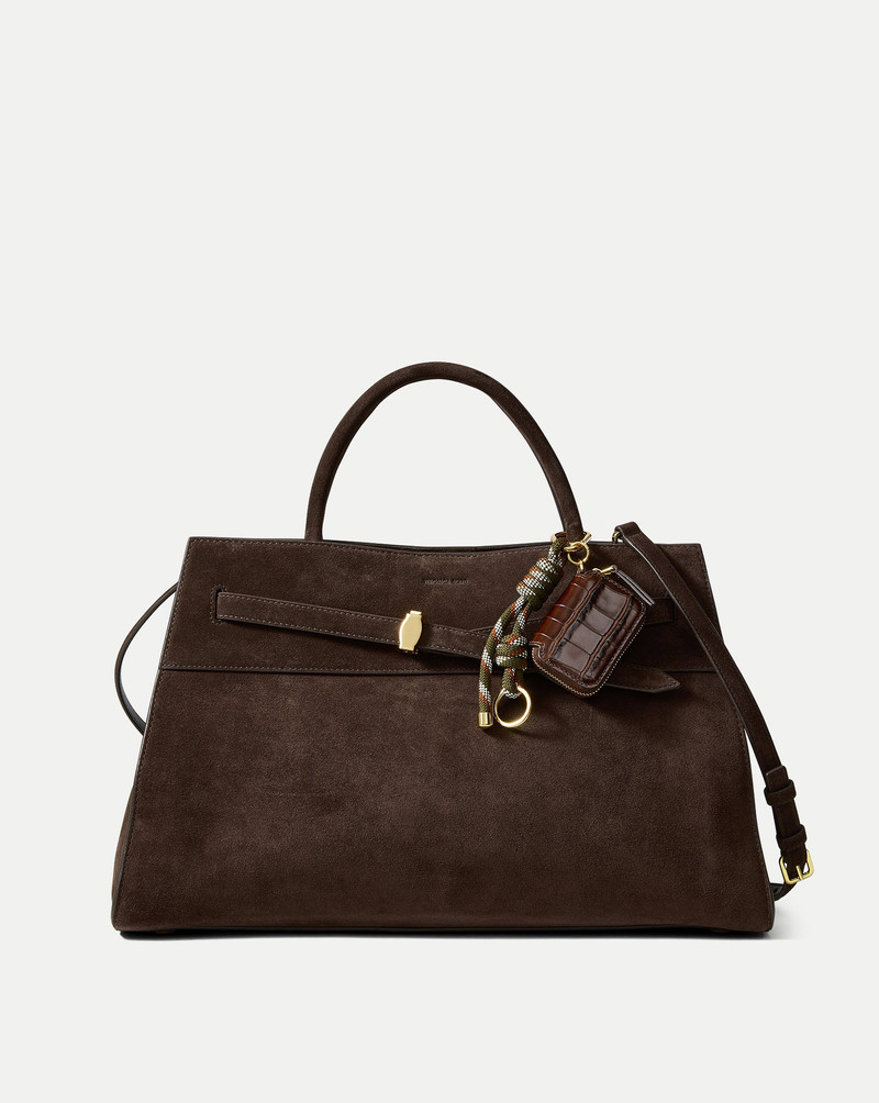 VERONICA BEARD CROC-EMBOSSED ZIP POUCH BAG CHARM outlook