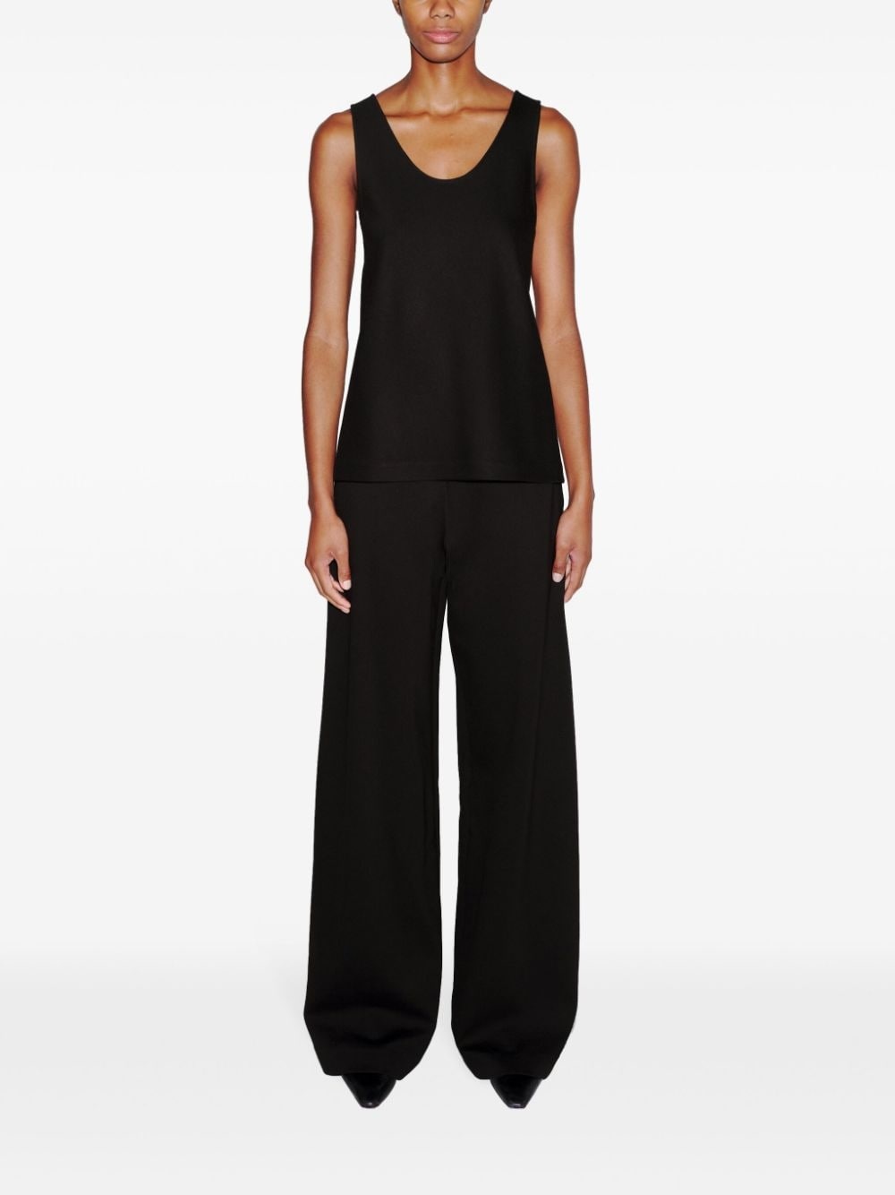 scoop-neck vest top - 2