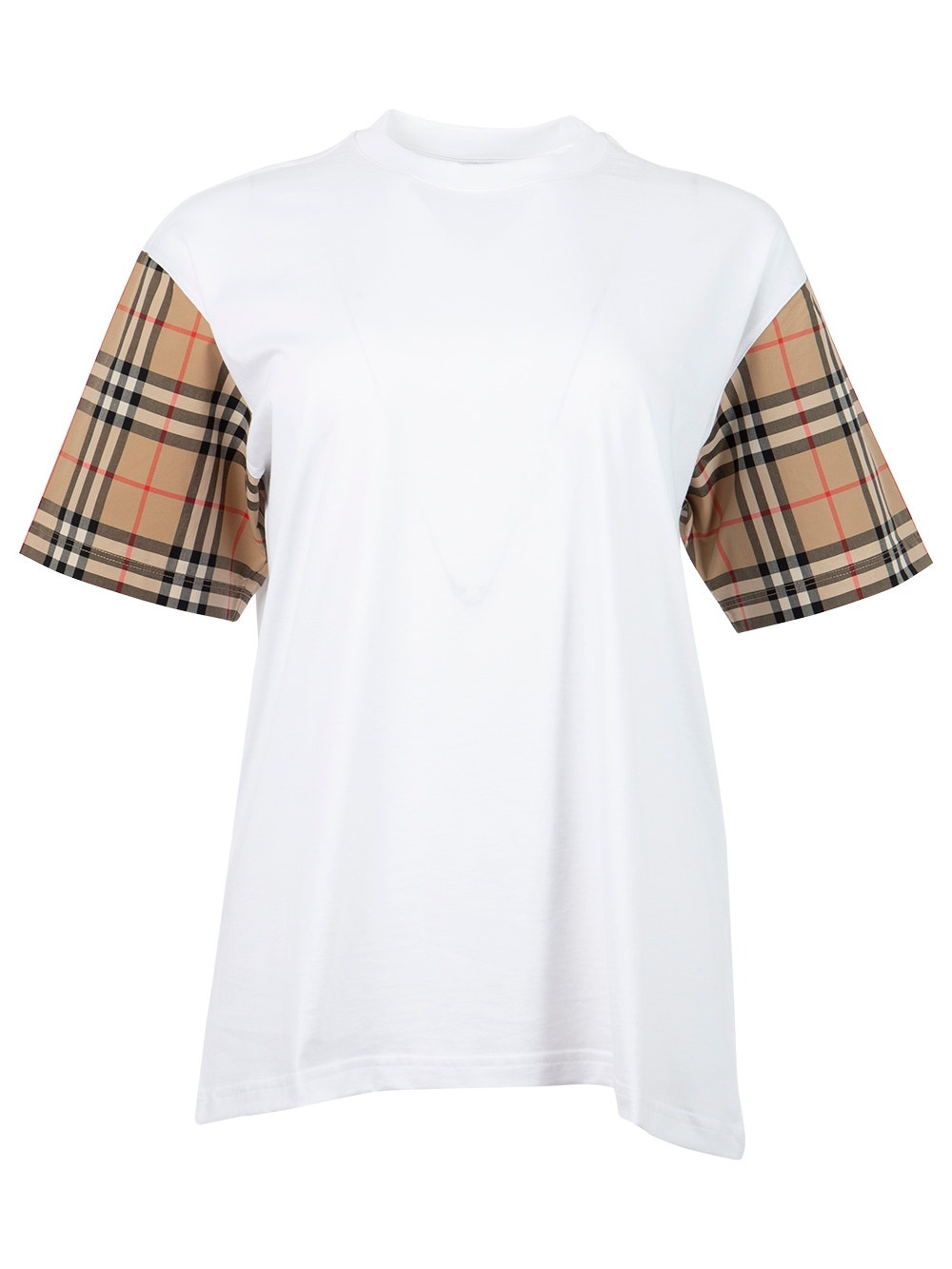 Check Print Short-sleeve Tee White - 1