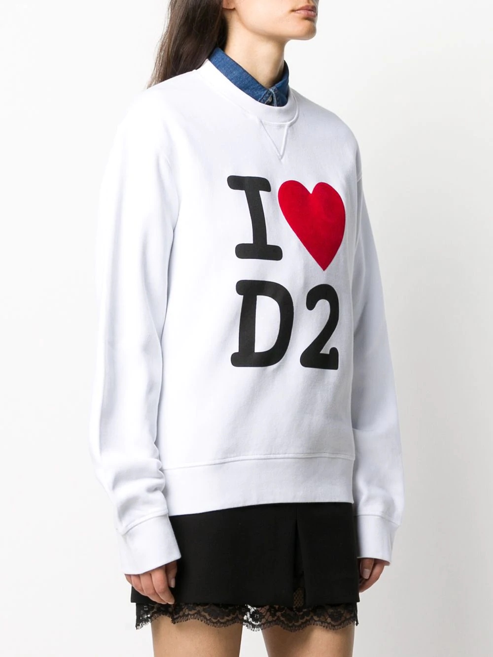 I Heart D2 print sweatshirt - 3