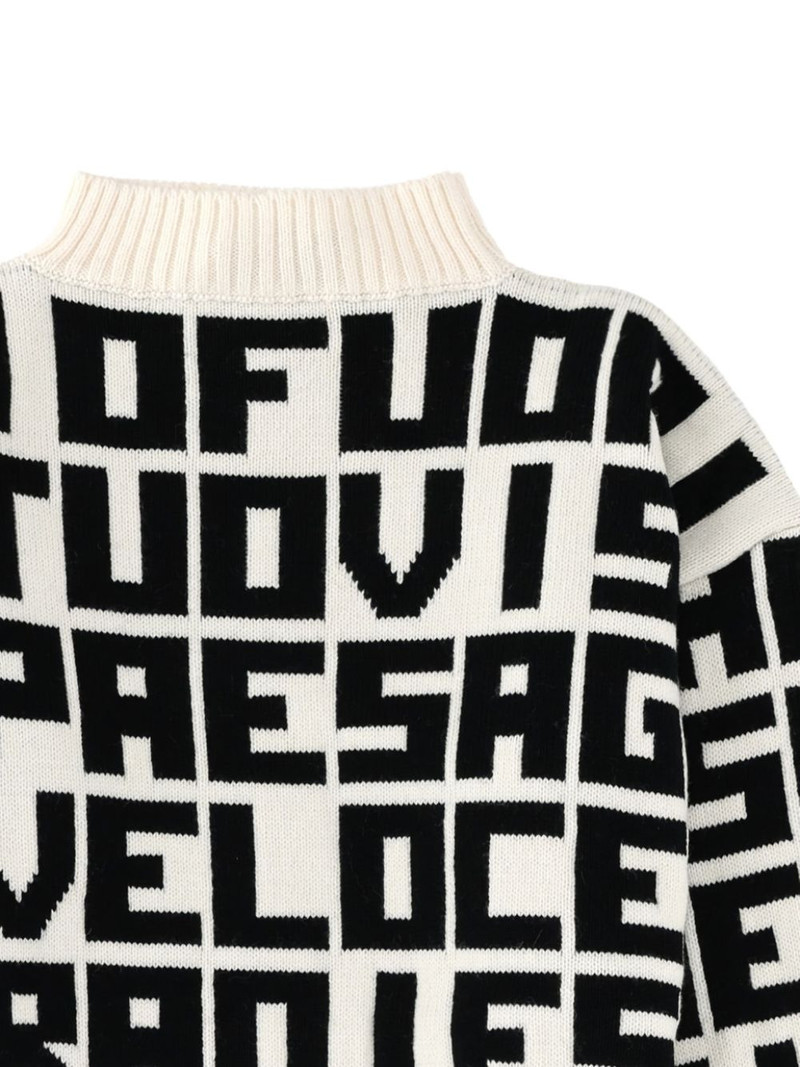 MSGM cropped long-sleeve sweater outlook