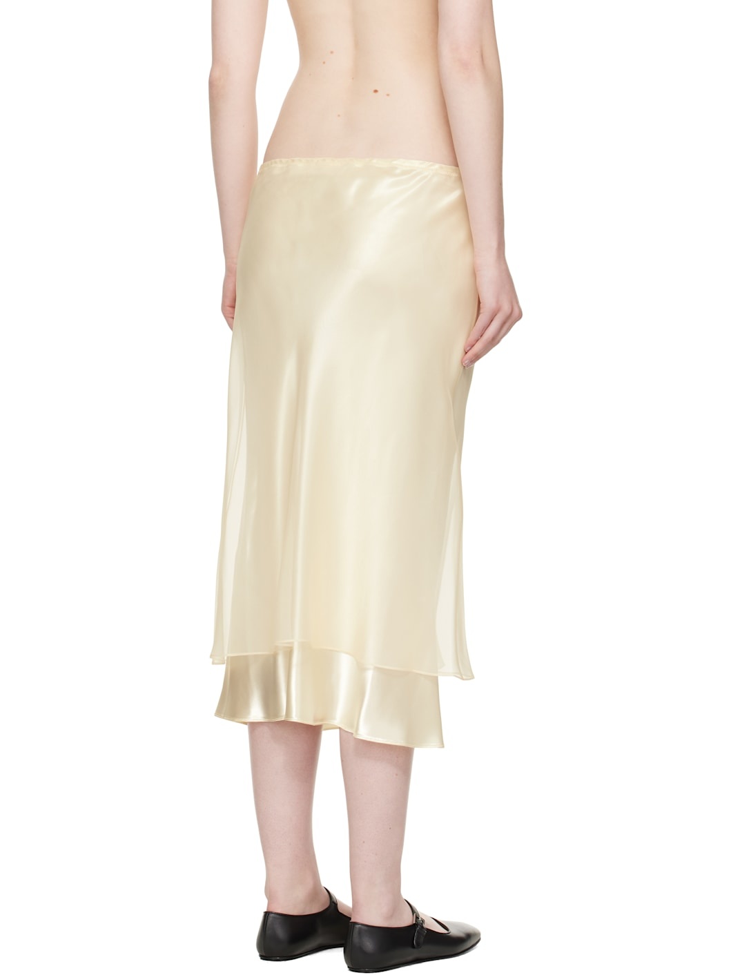 Beige Monina Midi Skirt - 3