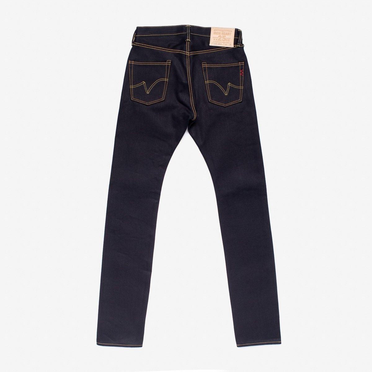 IH-555-XHSib 25oz Selvedge Denim Super Slim Cut Jeans - Indigo/Black - 5