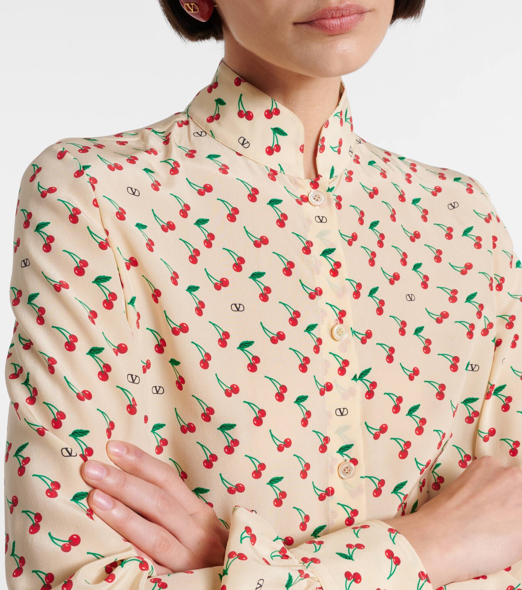 Cady Couture printed silk blouse - 4