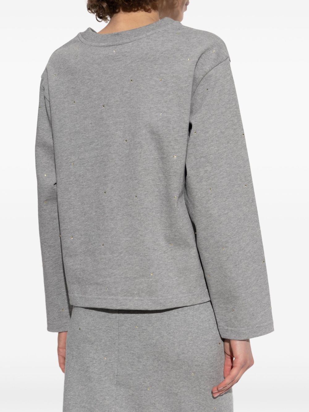 crystal-embellished sweatshirt - 4