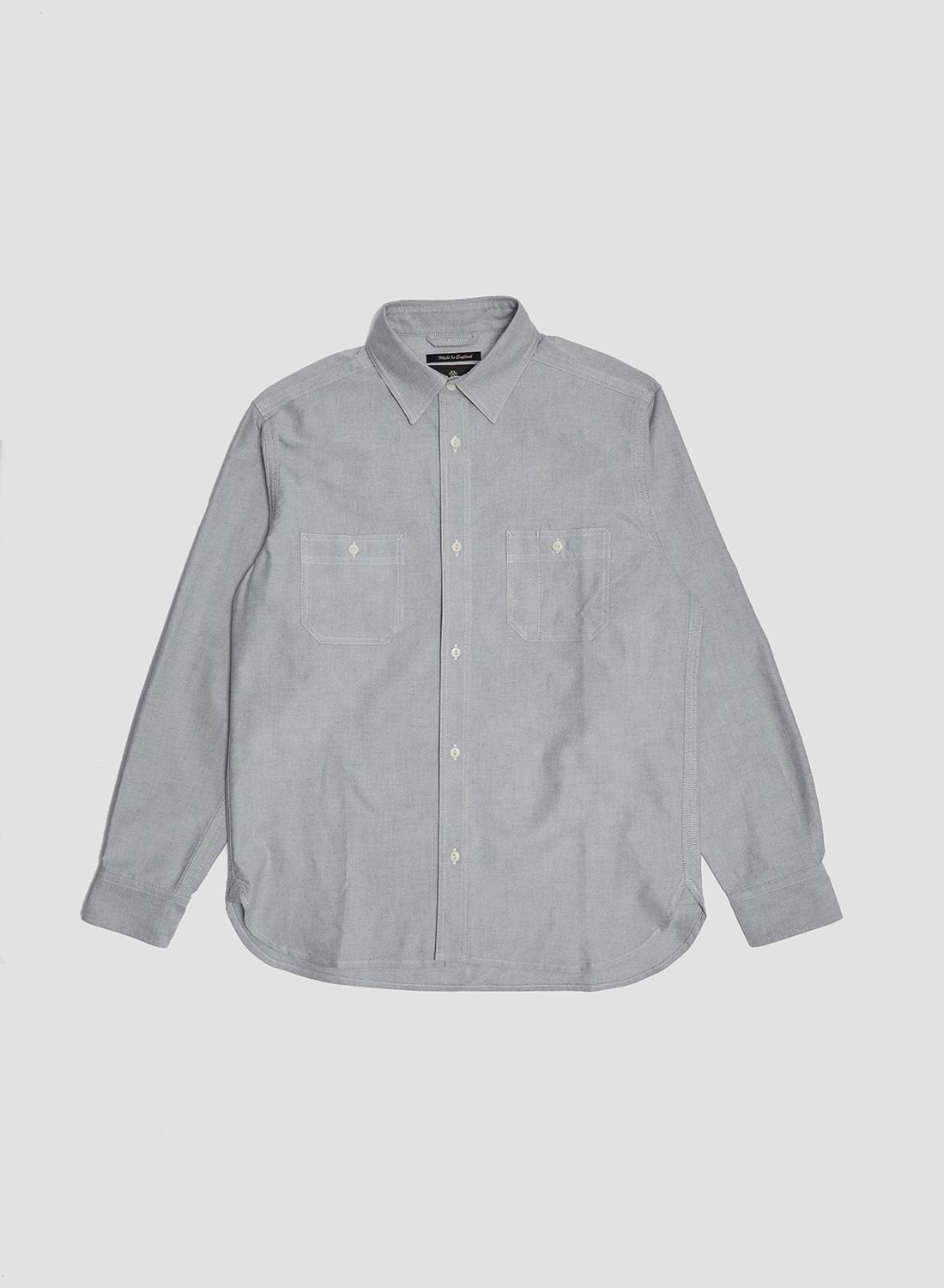 Utility Oxford Work Shirt in Grey - 1