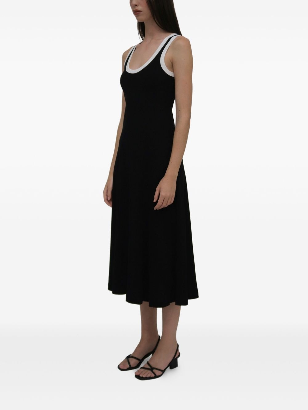 scoop-neck midi dress - 3