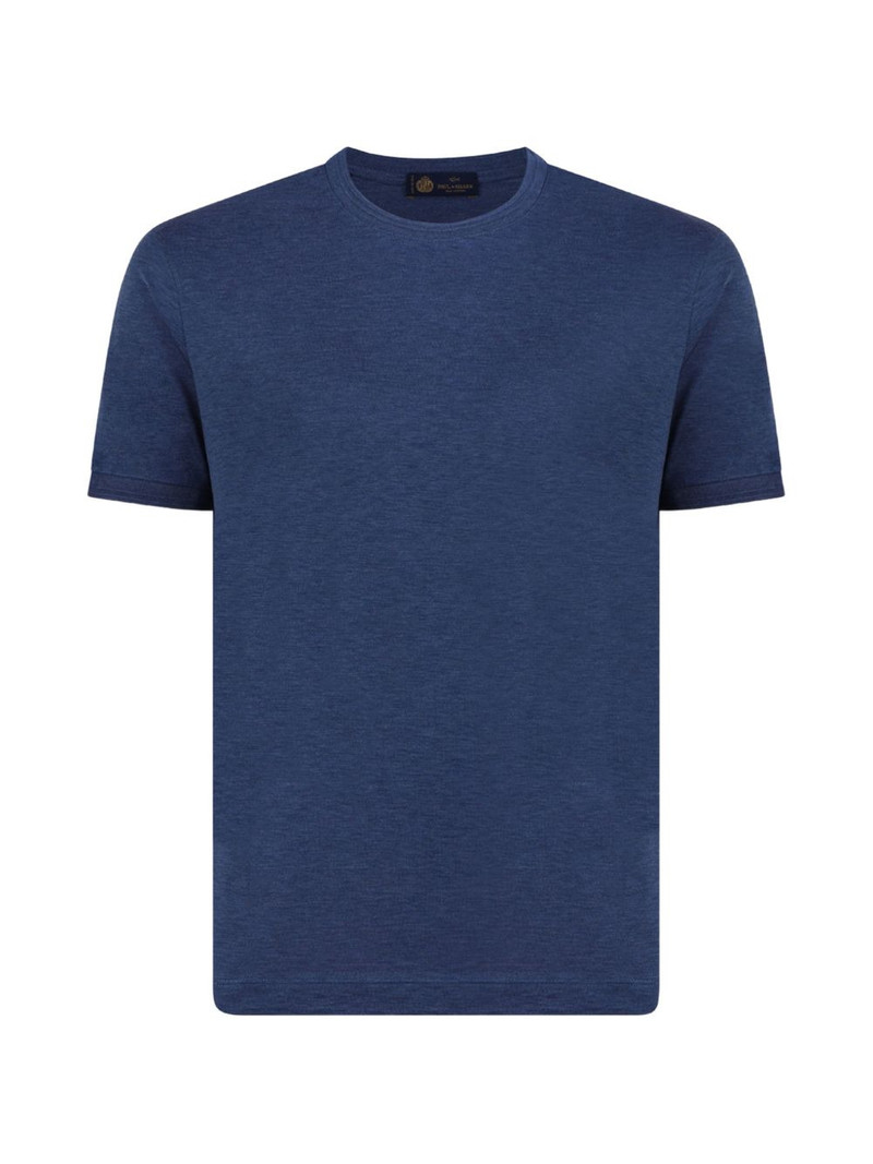 silk crewneck T-shirt 1