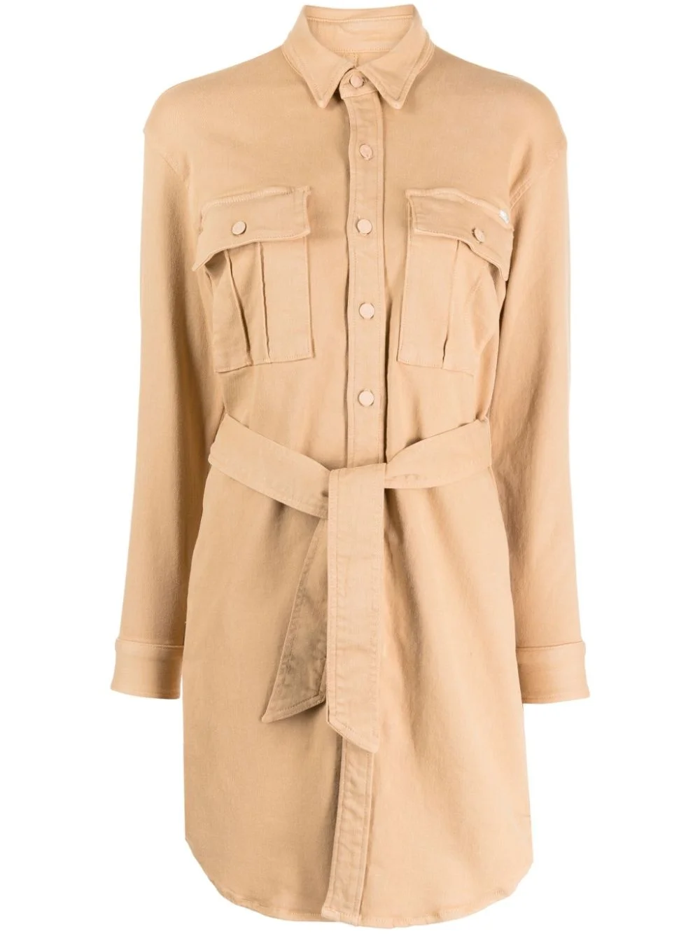 The Cadet belted cotton-blend minidress - 1
