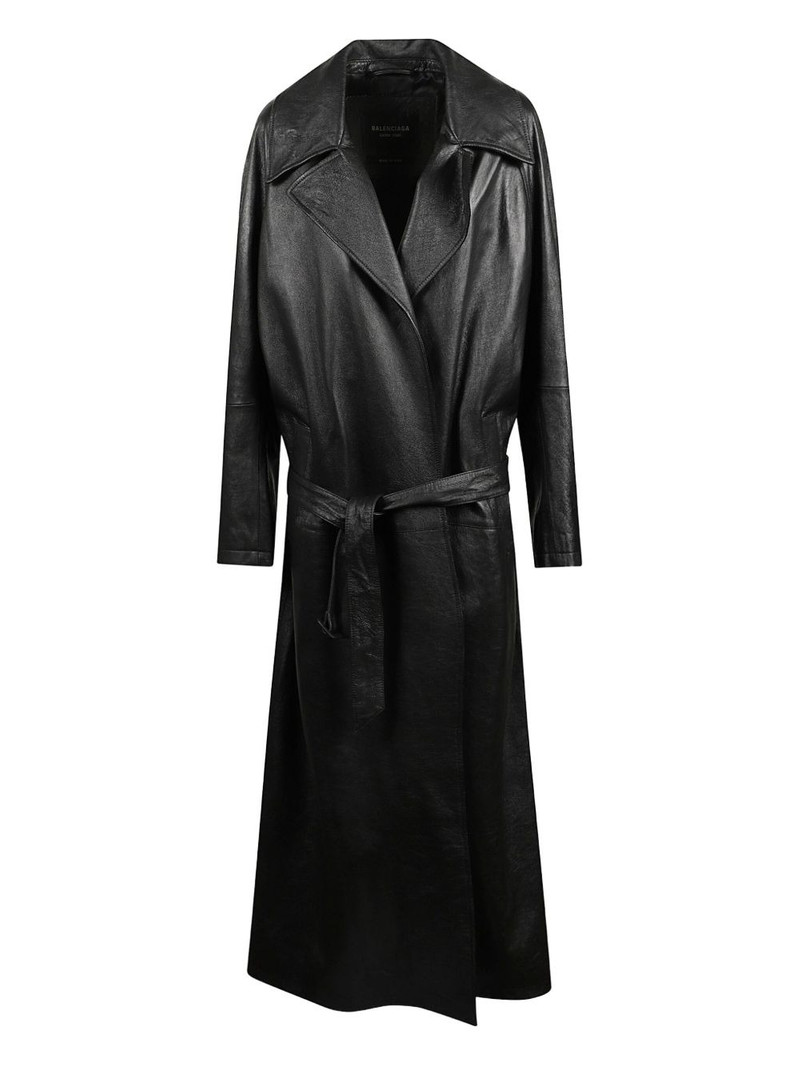 belted lambskin coat 1