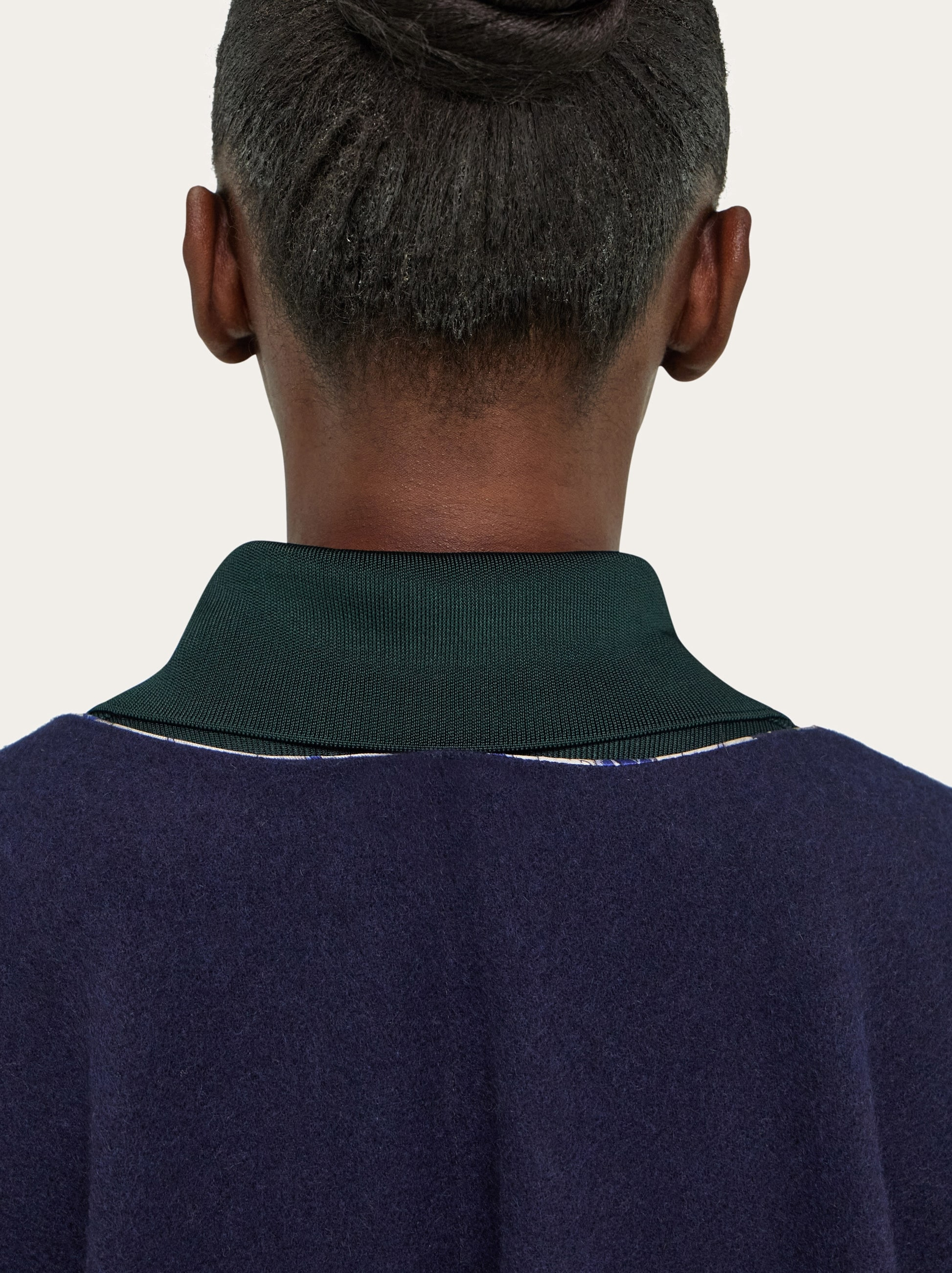 Cashmere and silk reversible cape - 2