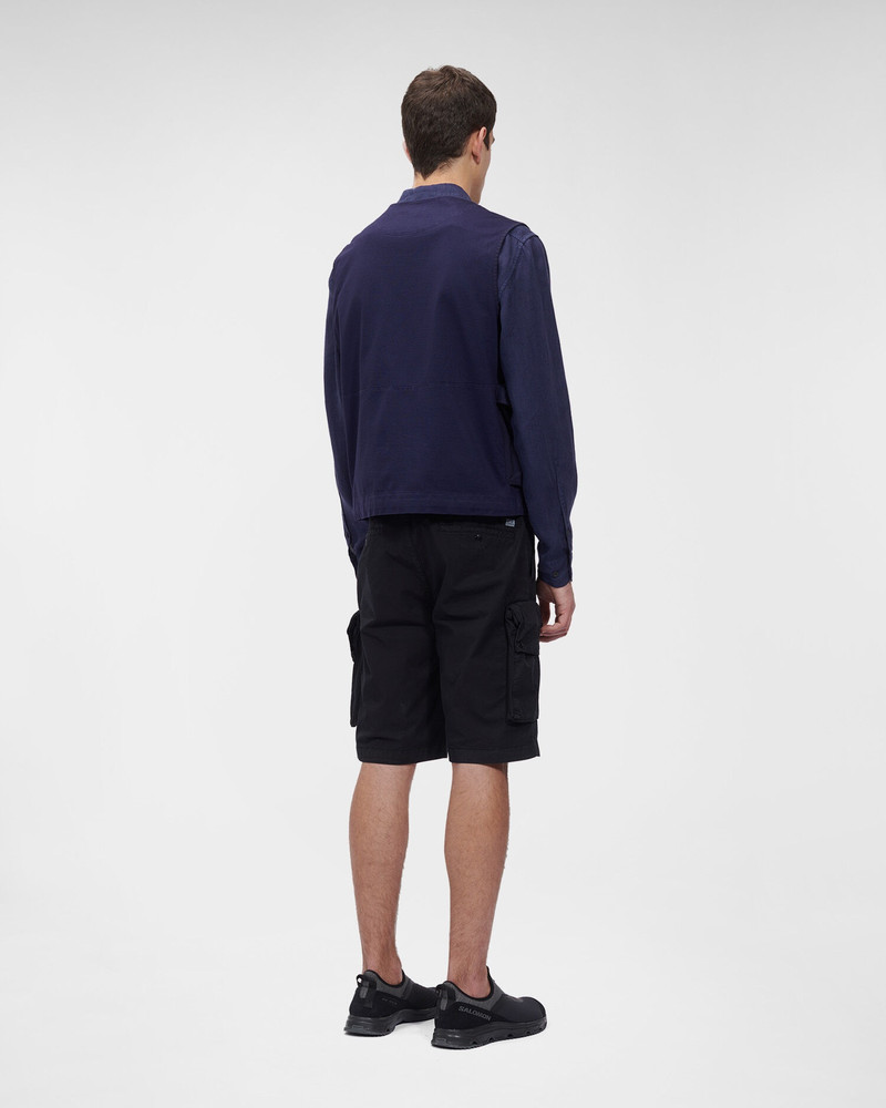 Heavy Jersey Mixed Zipped Vest 4