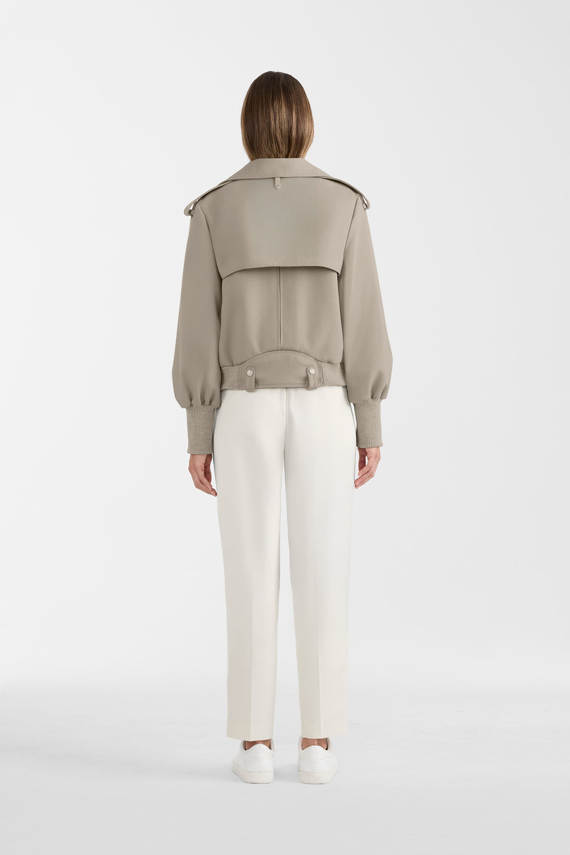 PONY Wool Gabardine Moto Jacket 5