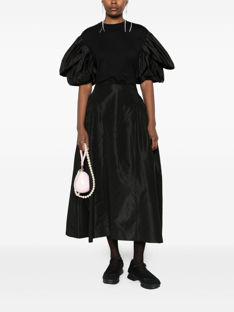 Simone Rocha pleated-details midi skirt outlook