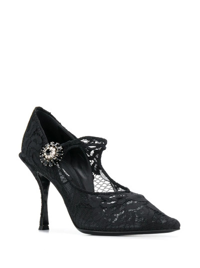 Dolce & Gabbana Mary Jane lace pumps outlook