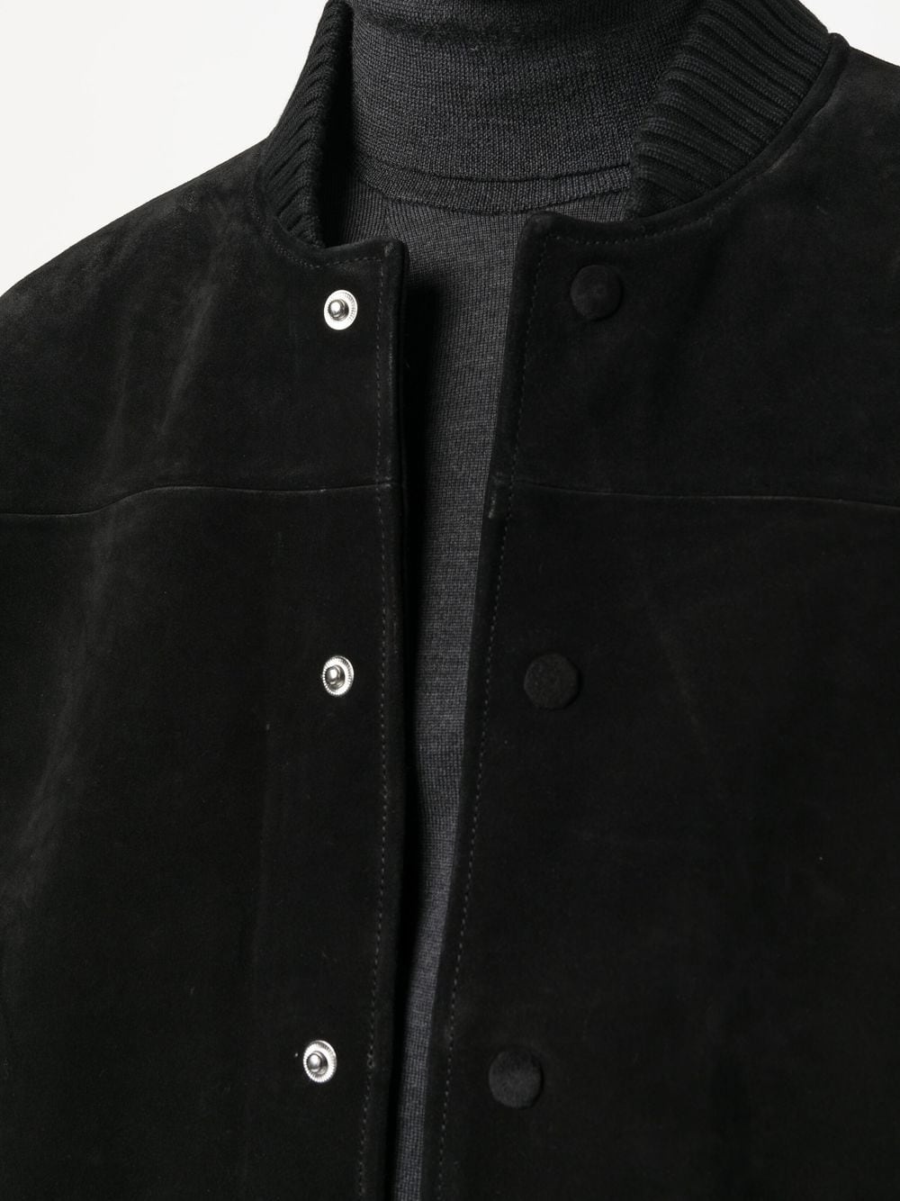 brushed-effect bomber jacket - 5