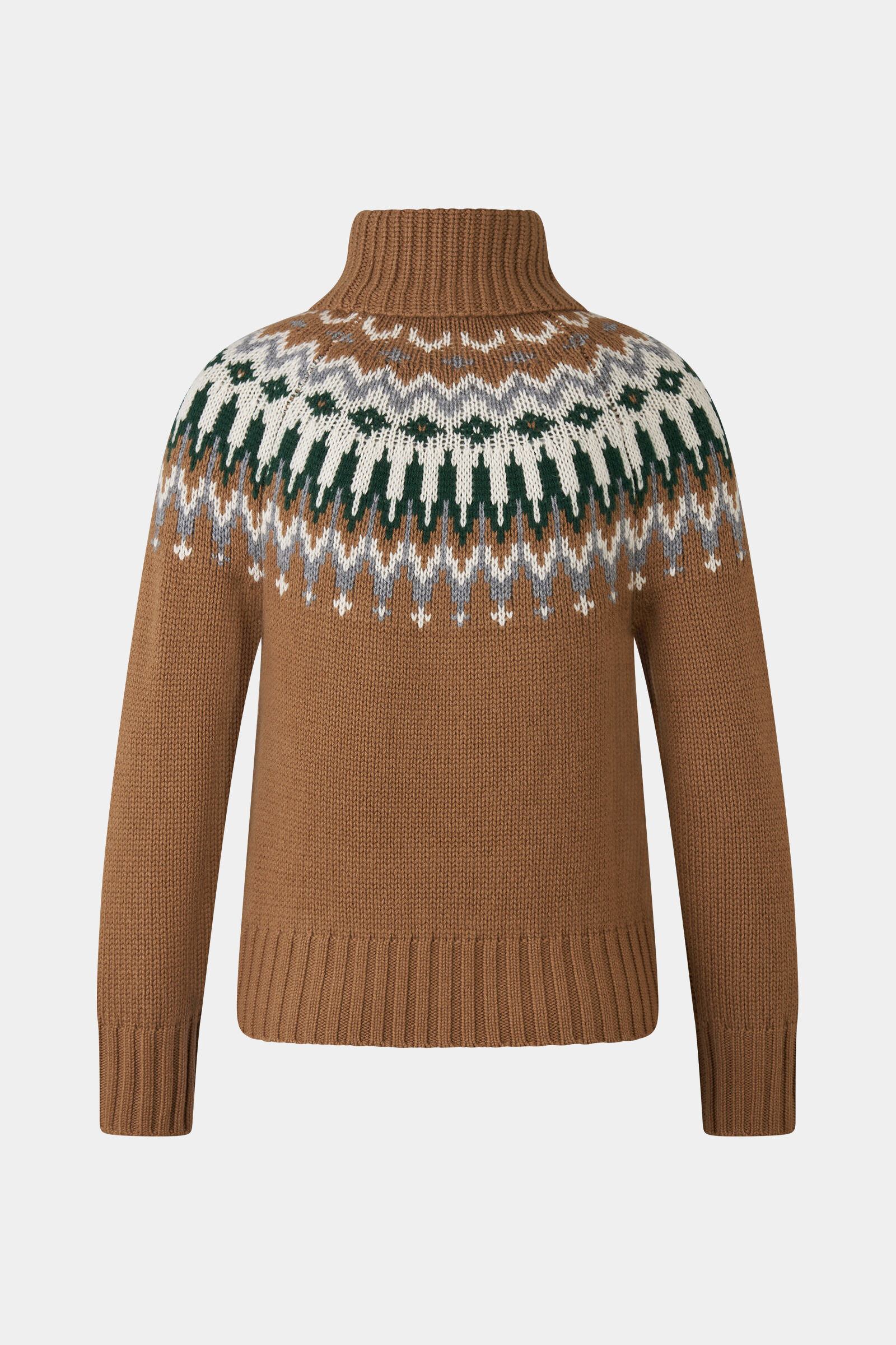 Norwegian pullover Ingrid in Hazel/Grey/Off-White - 7