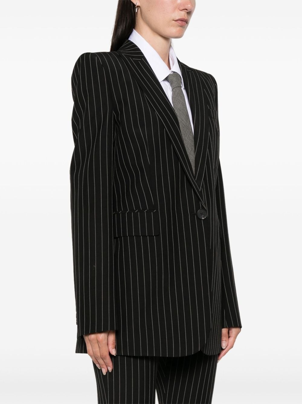 pinstriped blazer - 3