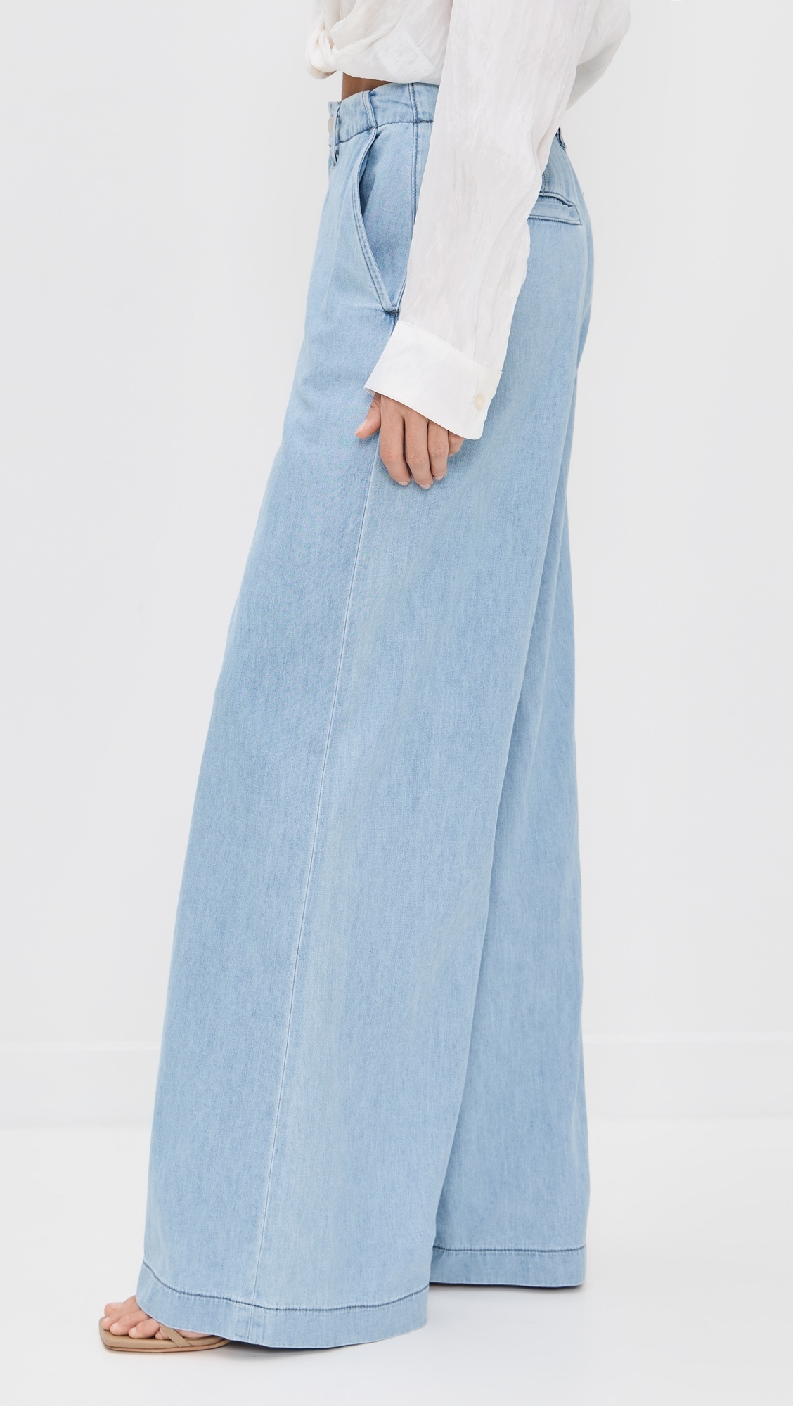 Runa High Rise Wide Leg Trousers - 3