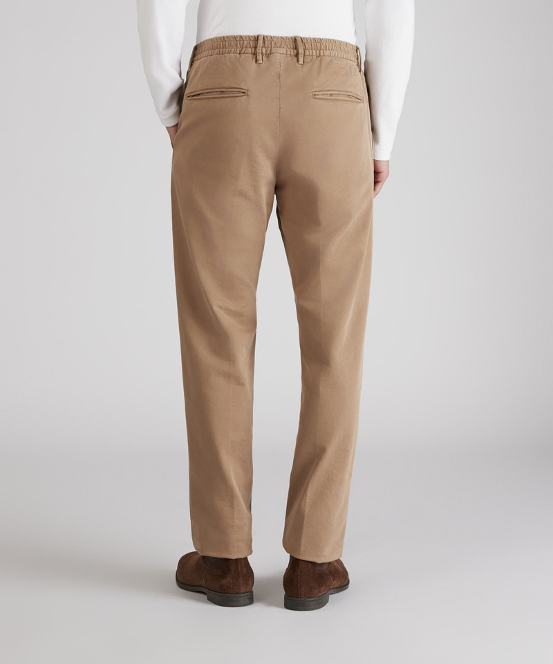 Slim-fit cotton satin trousers 3