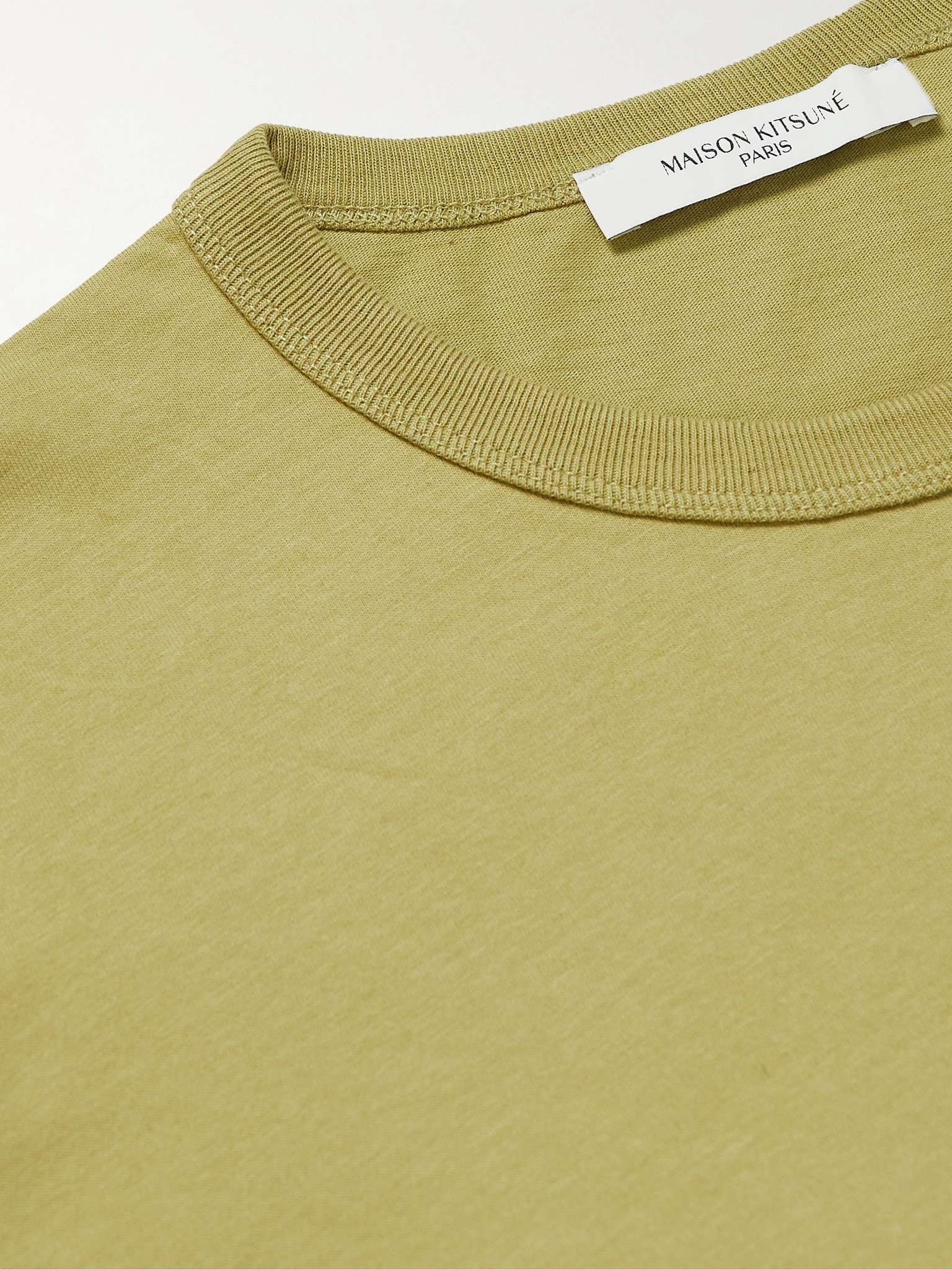 Logo-Appliquéd Cotton-Jersey T-Shirt - 5