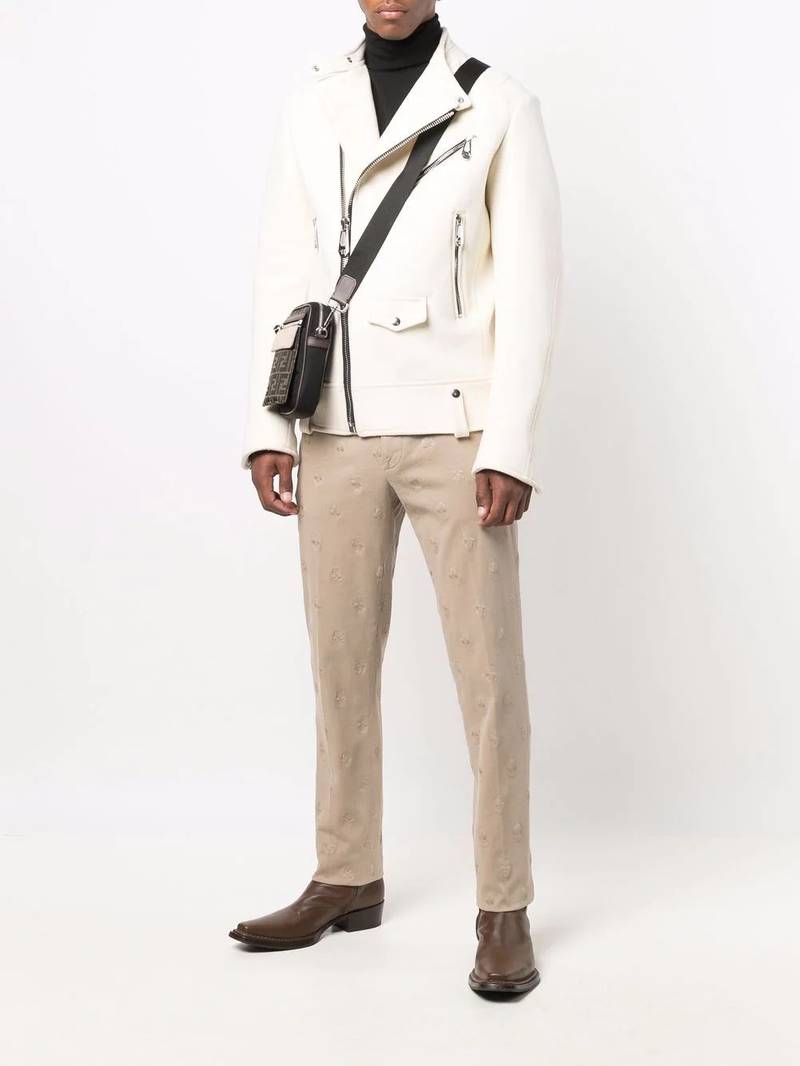 PHILIPP PLEIN embroidered skull trousers outlook