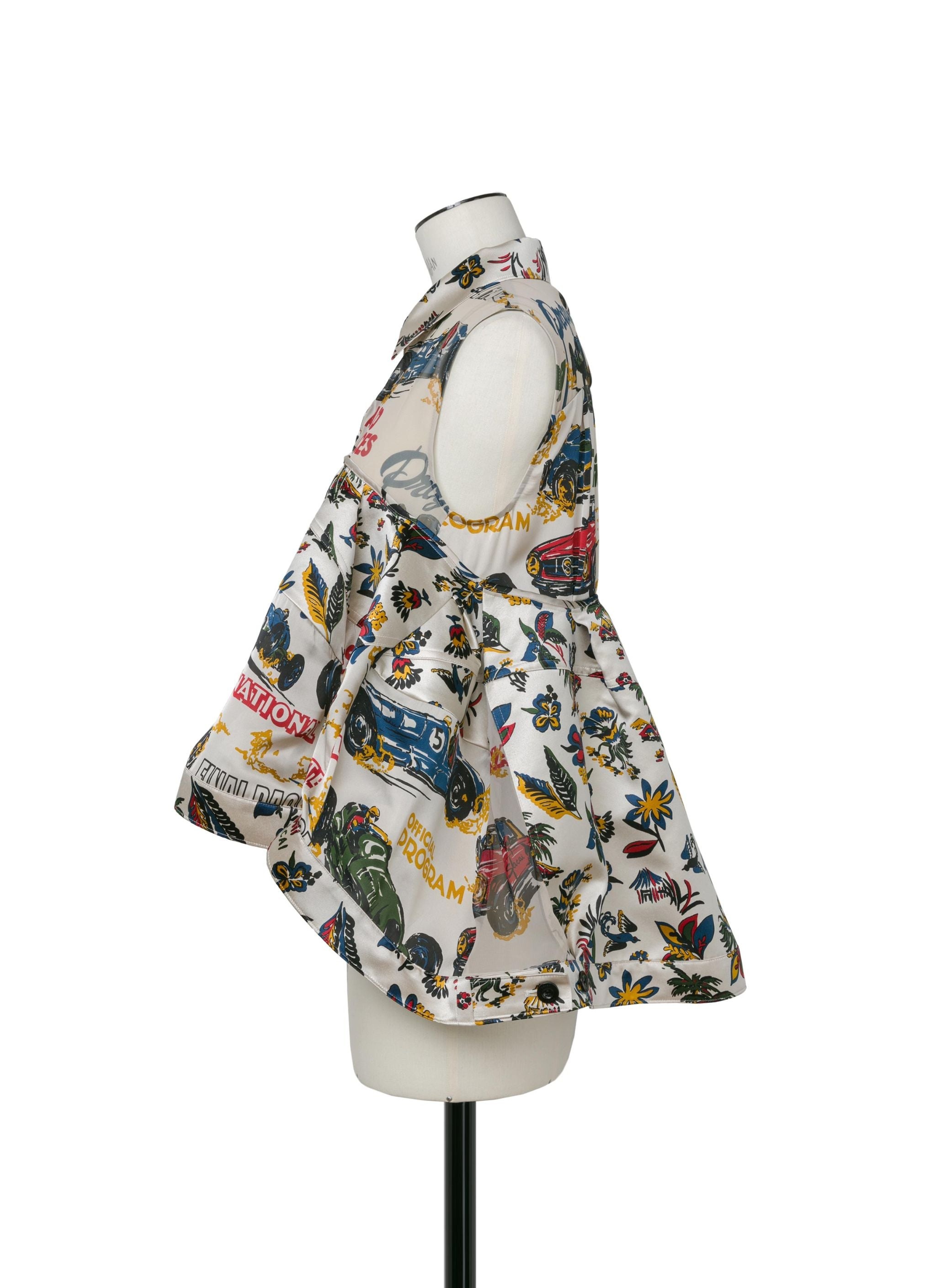 Car Race / Tropical Print Shirt - 3