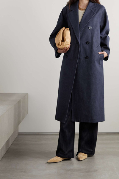 Max Mara Double-breasted denim coat outlook