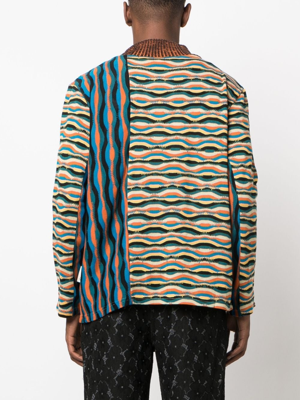 zigzag mix-pattern jumper - 4