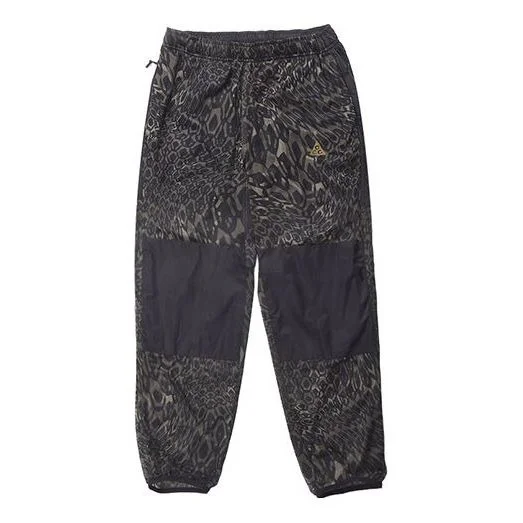 Men's Nike ACG Mountaineering Camouflage Breathable Mesh Sports Pants/Trousers/Joggers Black DB4102- - 1