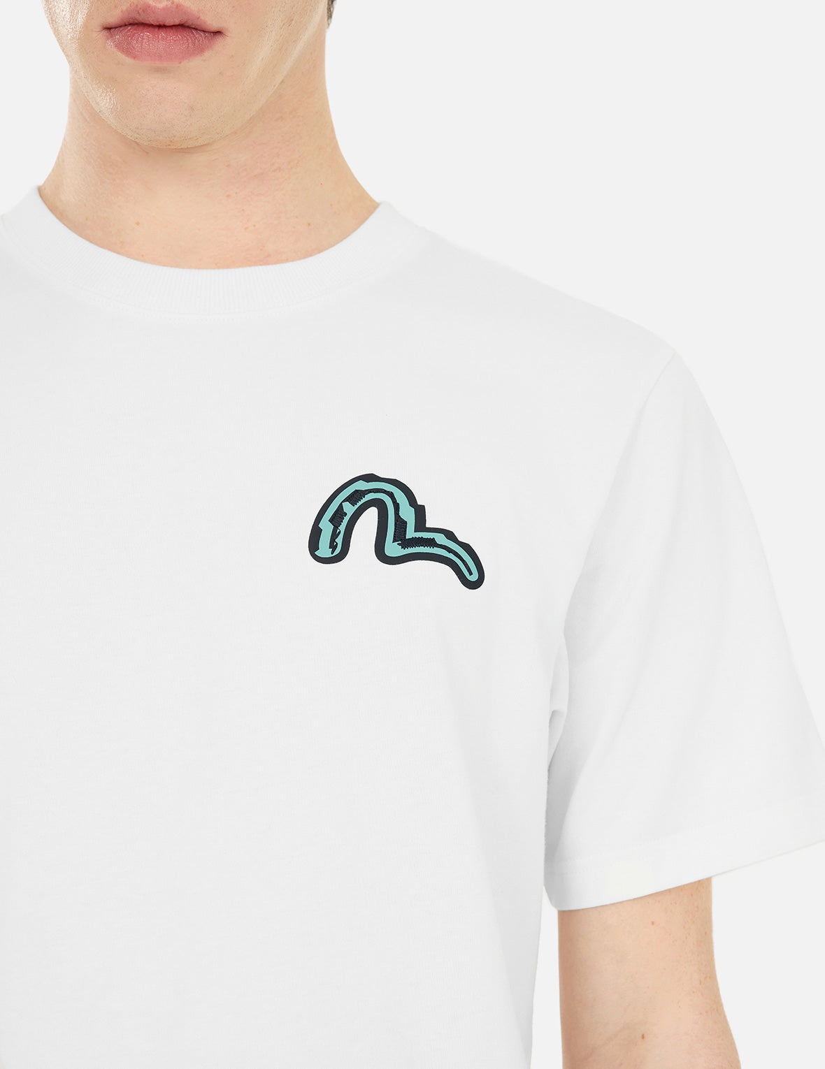 Seagull and Daruma Totem Print Regular Fit T-shirt - 6