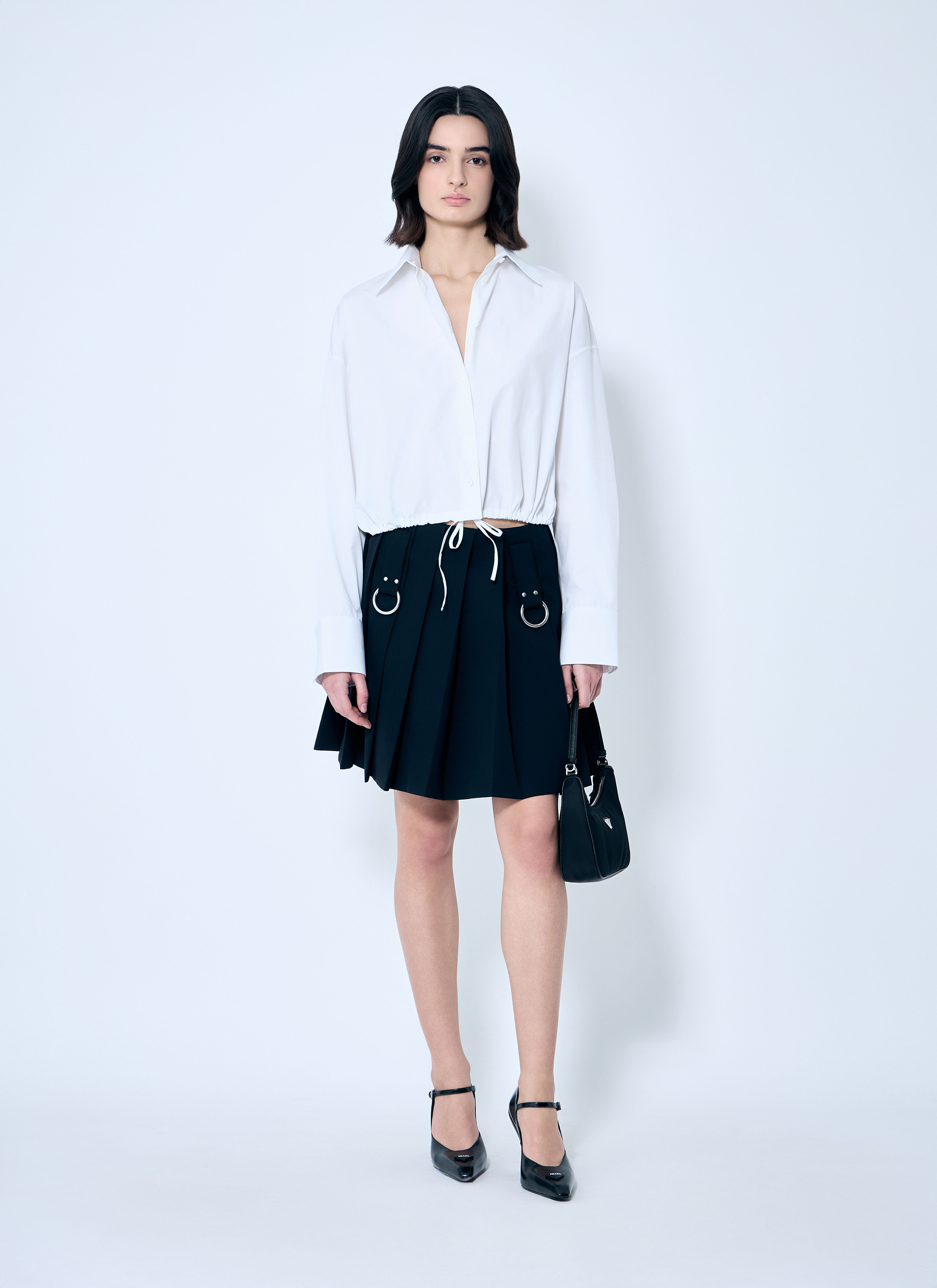 Pleated Wool Skirt - 2