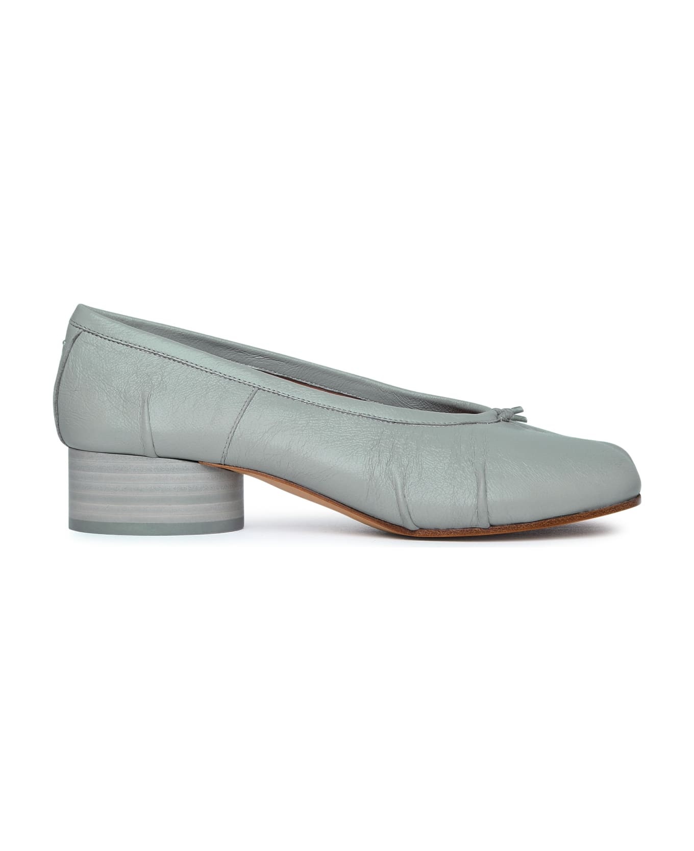 'tabi' Green Anise Lambskin Ballet Flats - 1