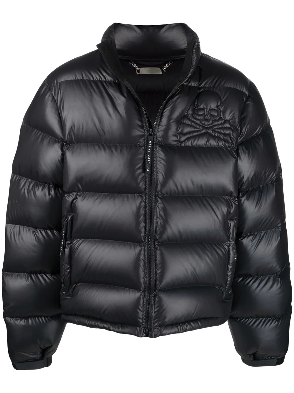 zipped padded jacket - 1