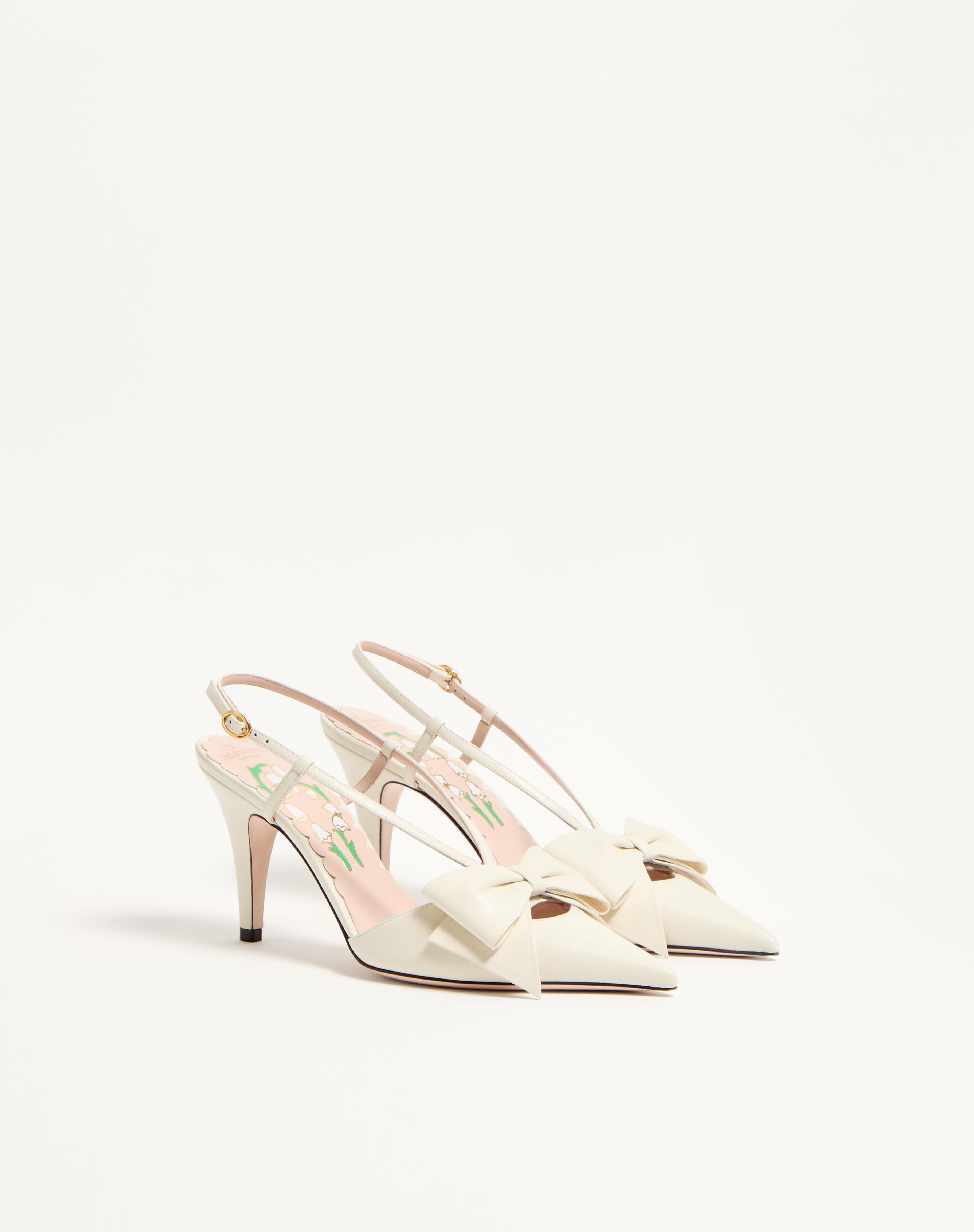 BOWOW SLINGBACK PUMPS IN KIDSKIN 85MM - 3