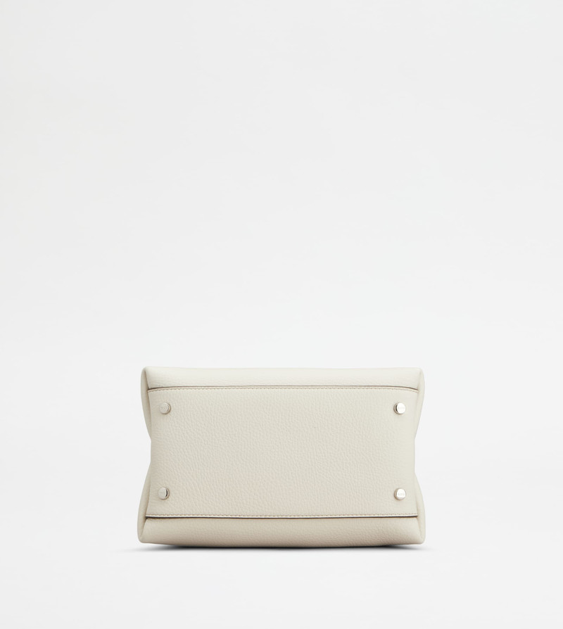 BAG IN LEATHER MICRO - WHITE, NATURAL 3