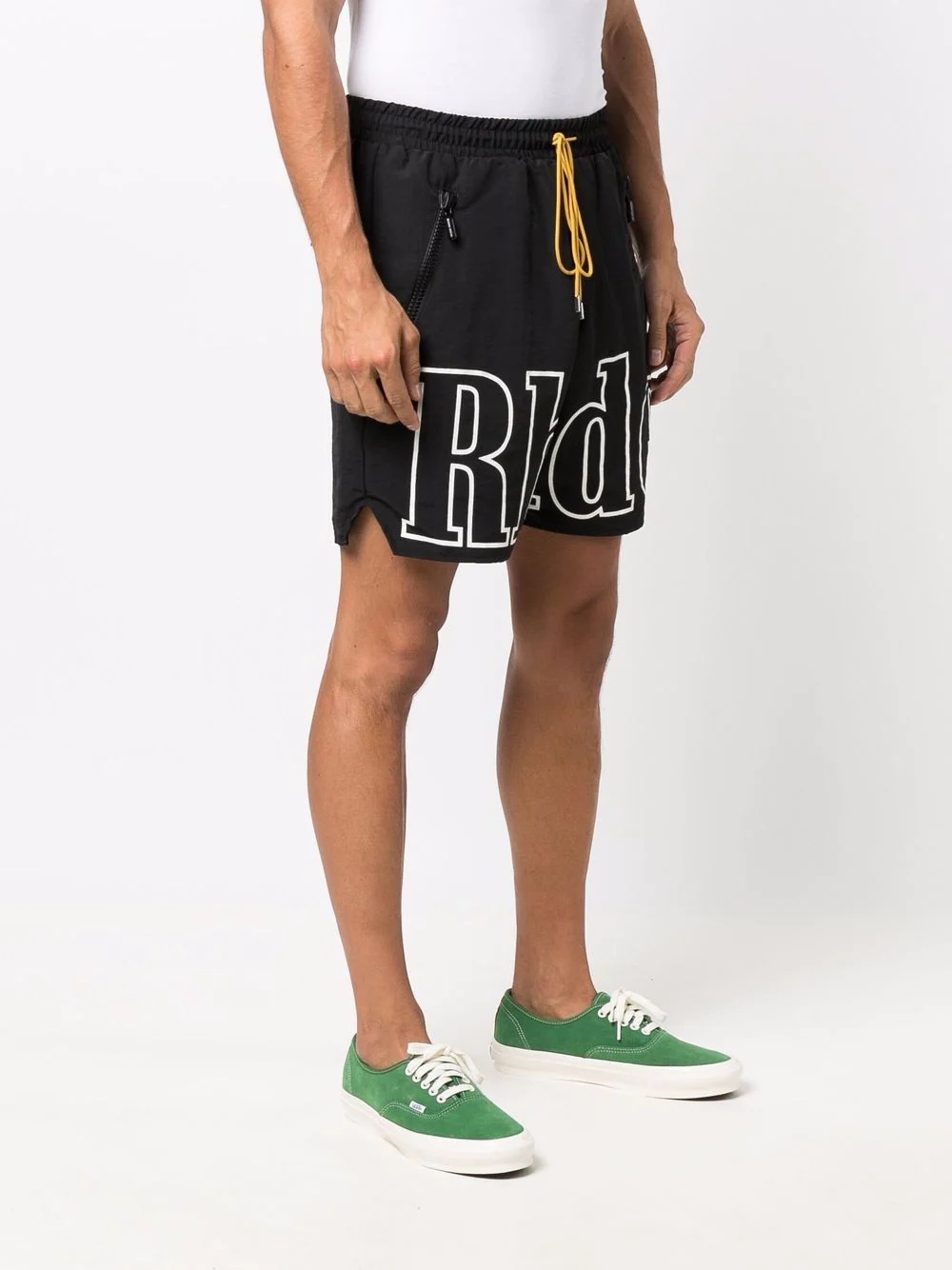 logo-print drawstring shorts - 3