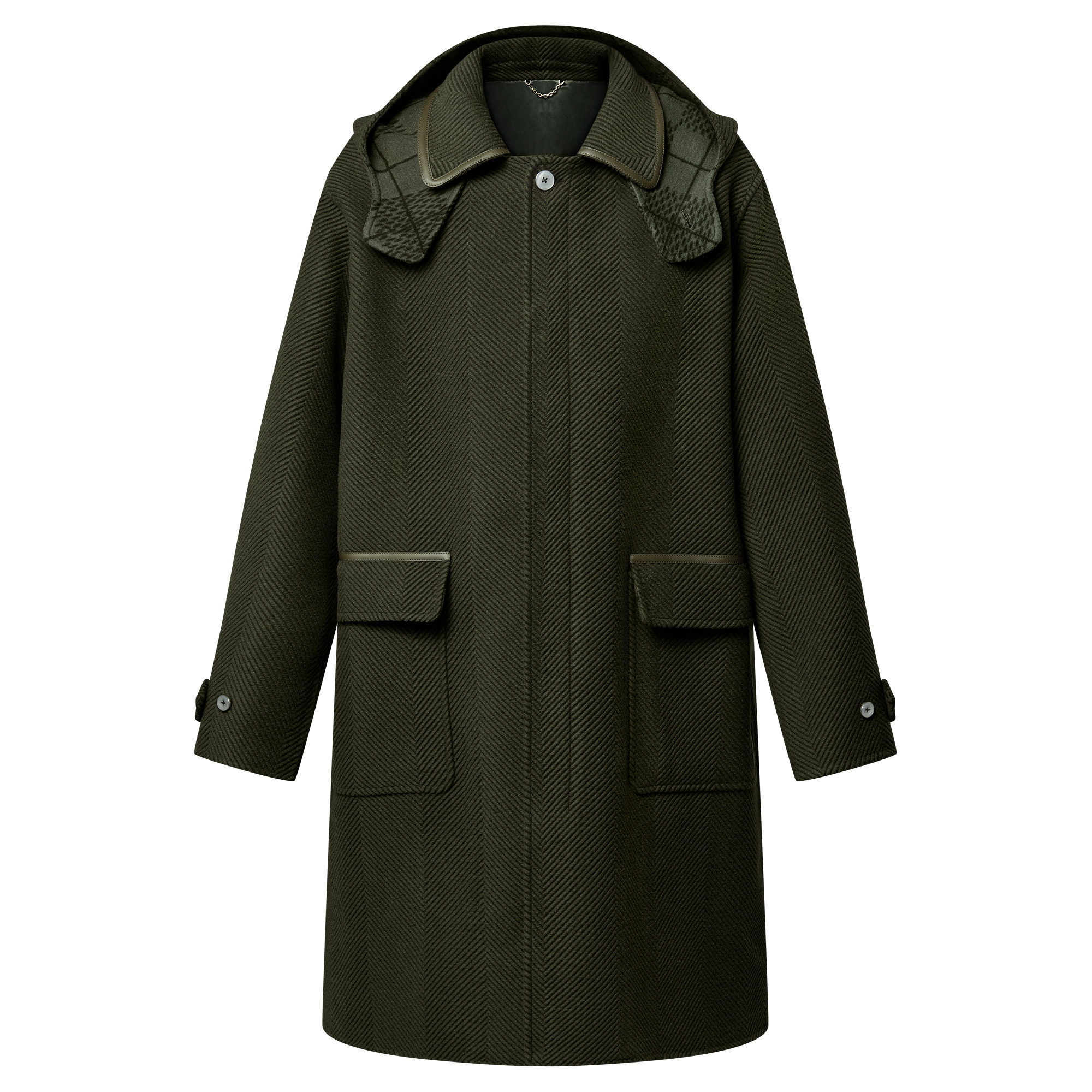 Double Face Wool-Silk Blend Coat - 1