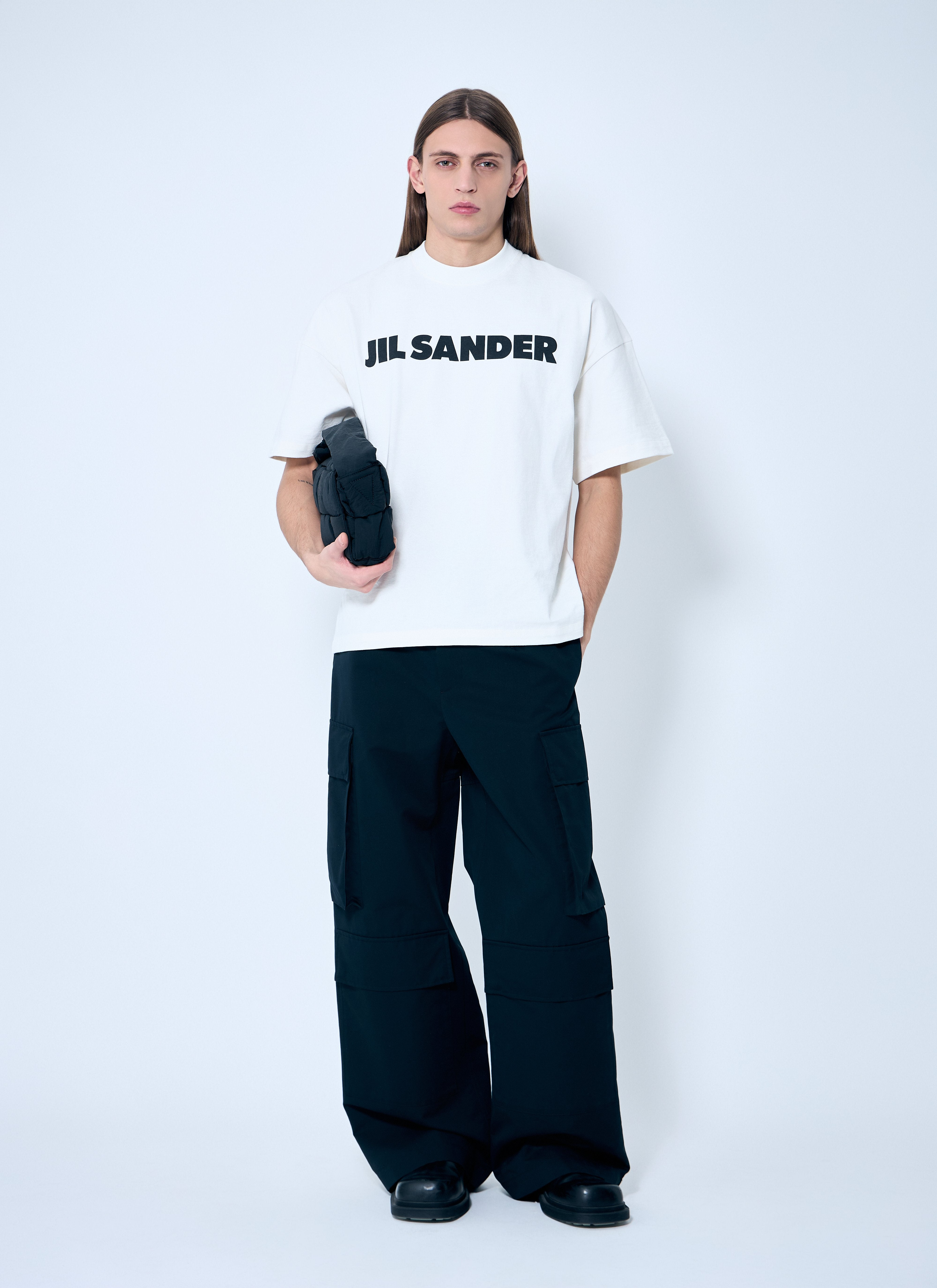Jil Sander Men Belted Cargo Pants - 2