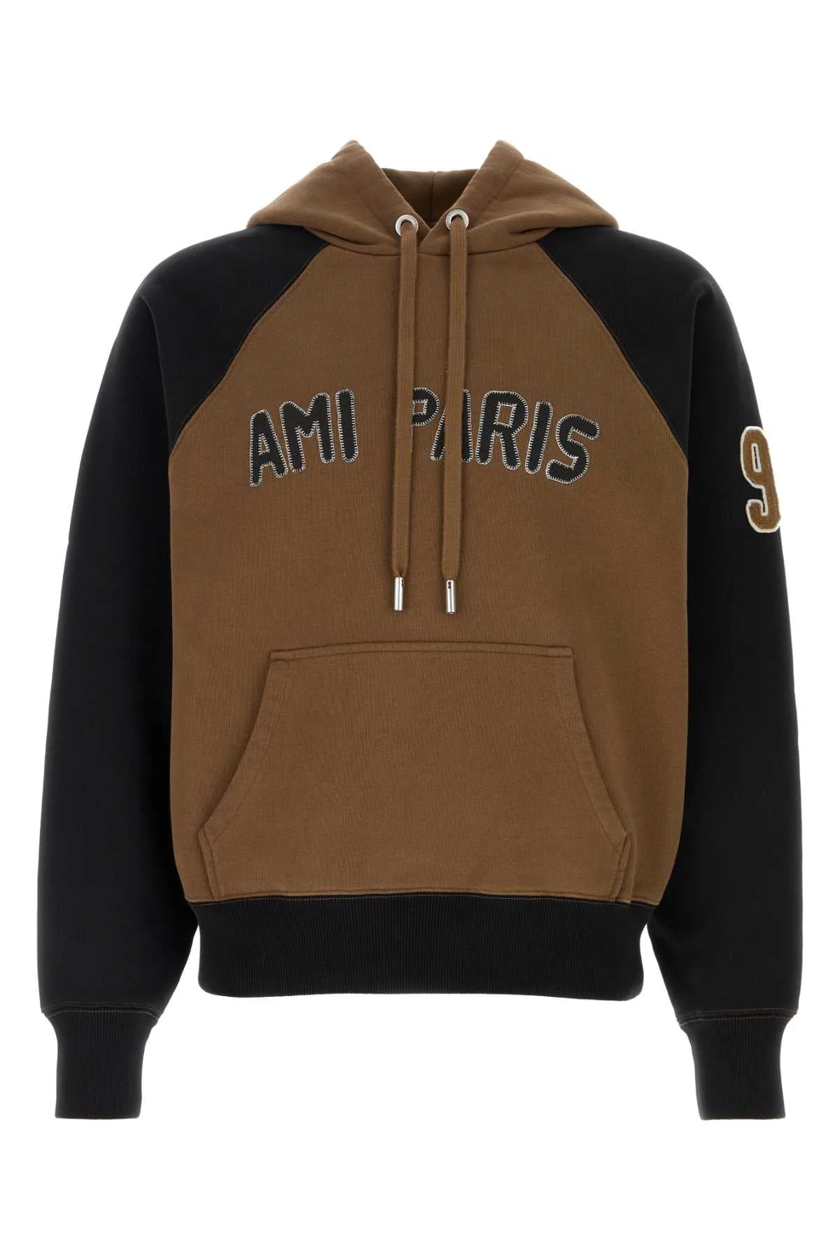 Ami Men Brown Cotton Sweatshirt - 1