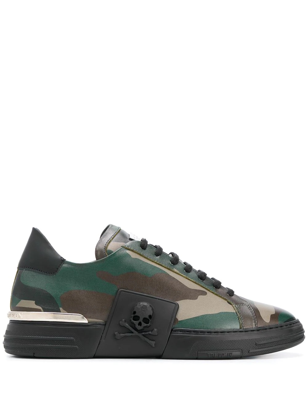 Camouflage low-top sneakers - 1