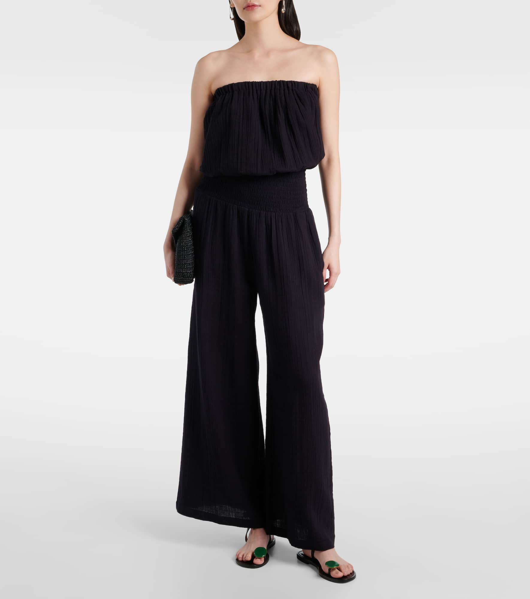 Naomi strapless cotton jumpsuit - 2