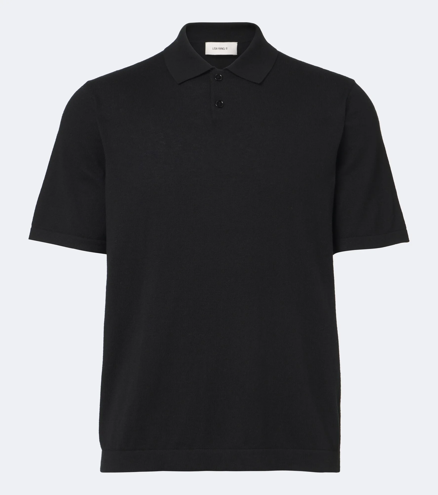 Keir cotton and cashmere polo shirt - 1