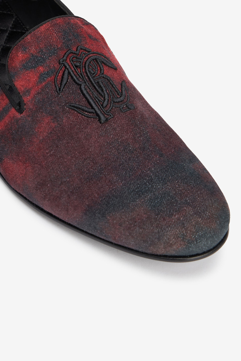 Oriental Red Slipper with Mirror Snake Monogram 5