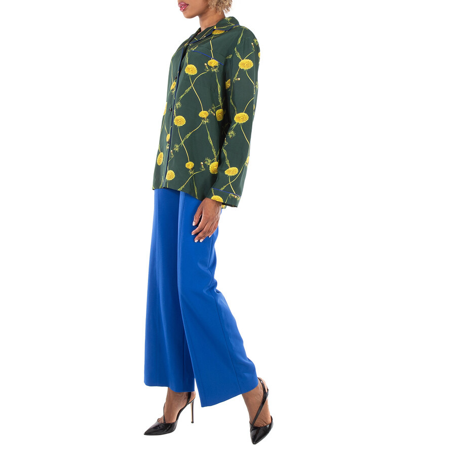 Burberry Dandelion-Print Silk Pyjama Shirt - 4