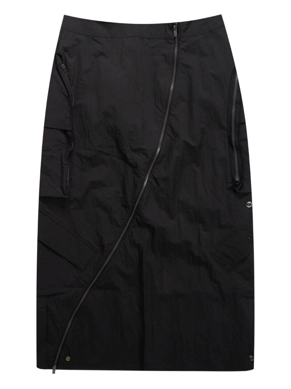 zip-detail cargo skirt - 2