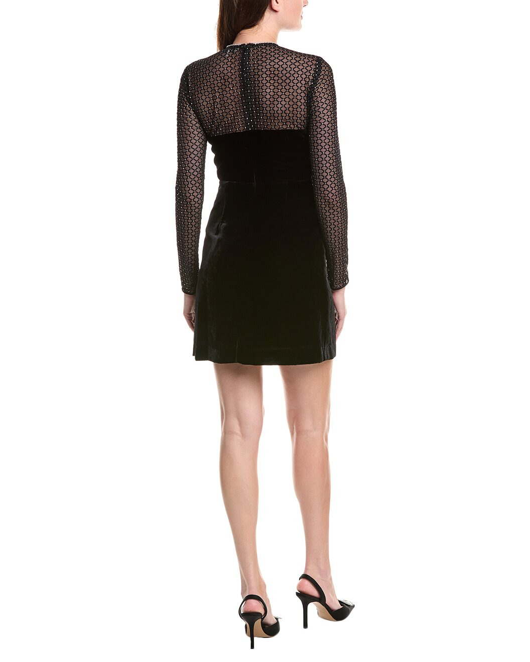 Sandro Velvet Mini Dress - 2