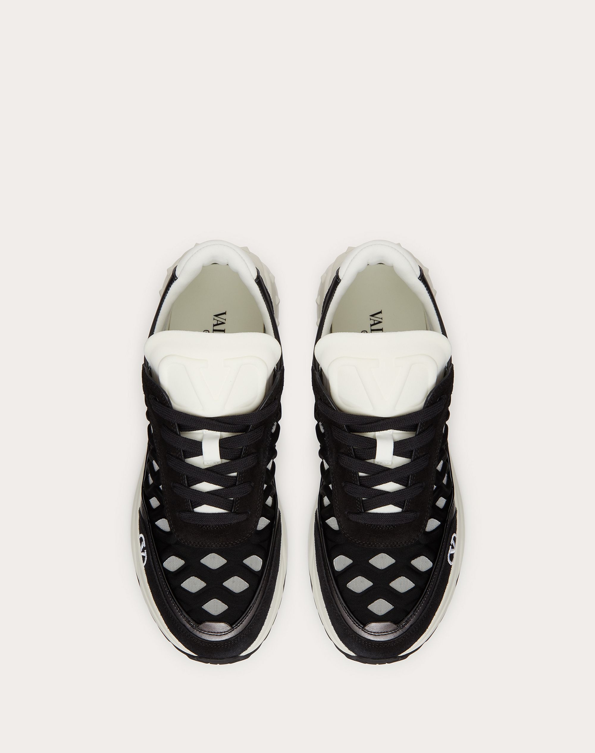 READY GO RUNNER SNEAKER IN FABRIC AND LEATHER - 4